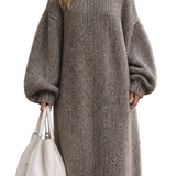OVERSIZED KNIT MAXI SWEATER DRESS – COSY ELEGANCE