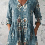 PATTERNED LONG BLOUSE 2