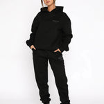 Soft Relaxed Fit Hoodie and Jogger Set for Everyday Comfort