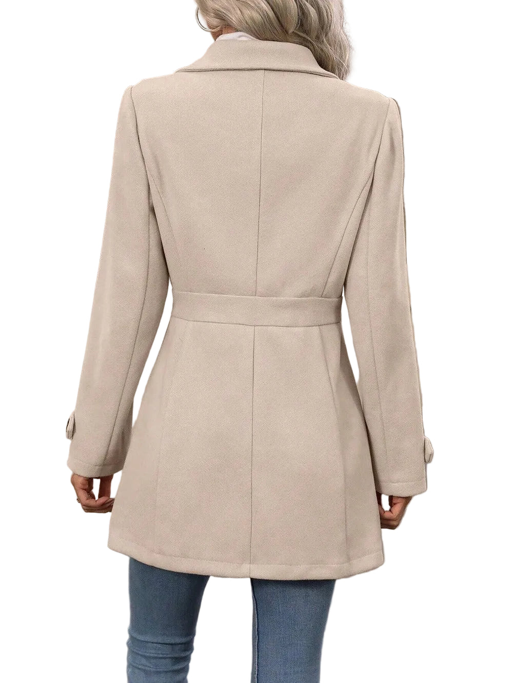 Zomerjas Dames Trenchcoat Ceintuur Getailleerd Tussenseizoen