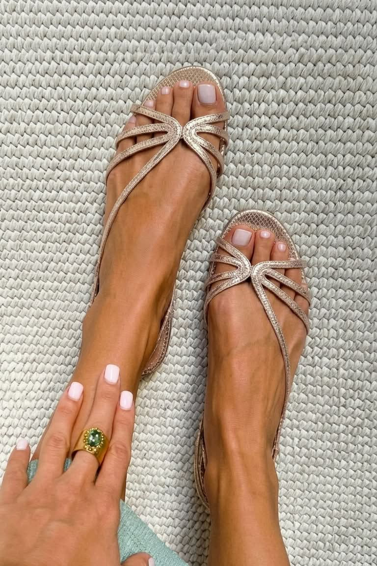 GOLDEN SUMMER ELEGANCE SANDALS