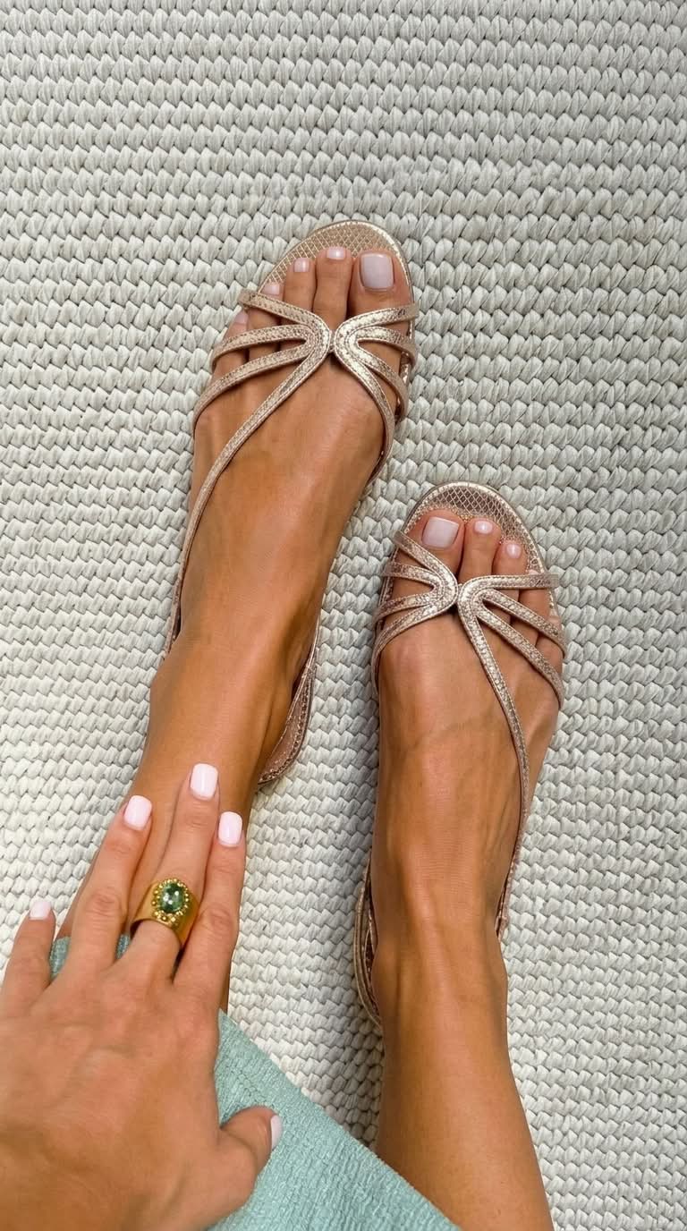 GOLDEN SUMMER ELEGANCE SANDALS