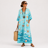TURQUOISE NAVY CAFTAN