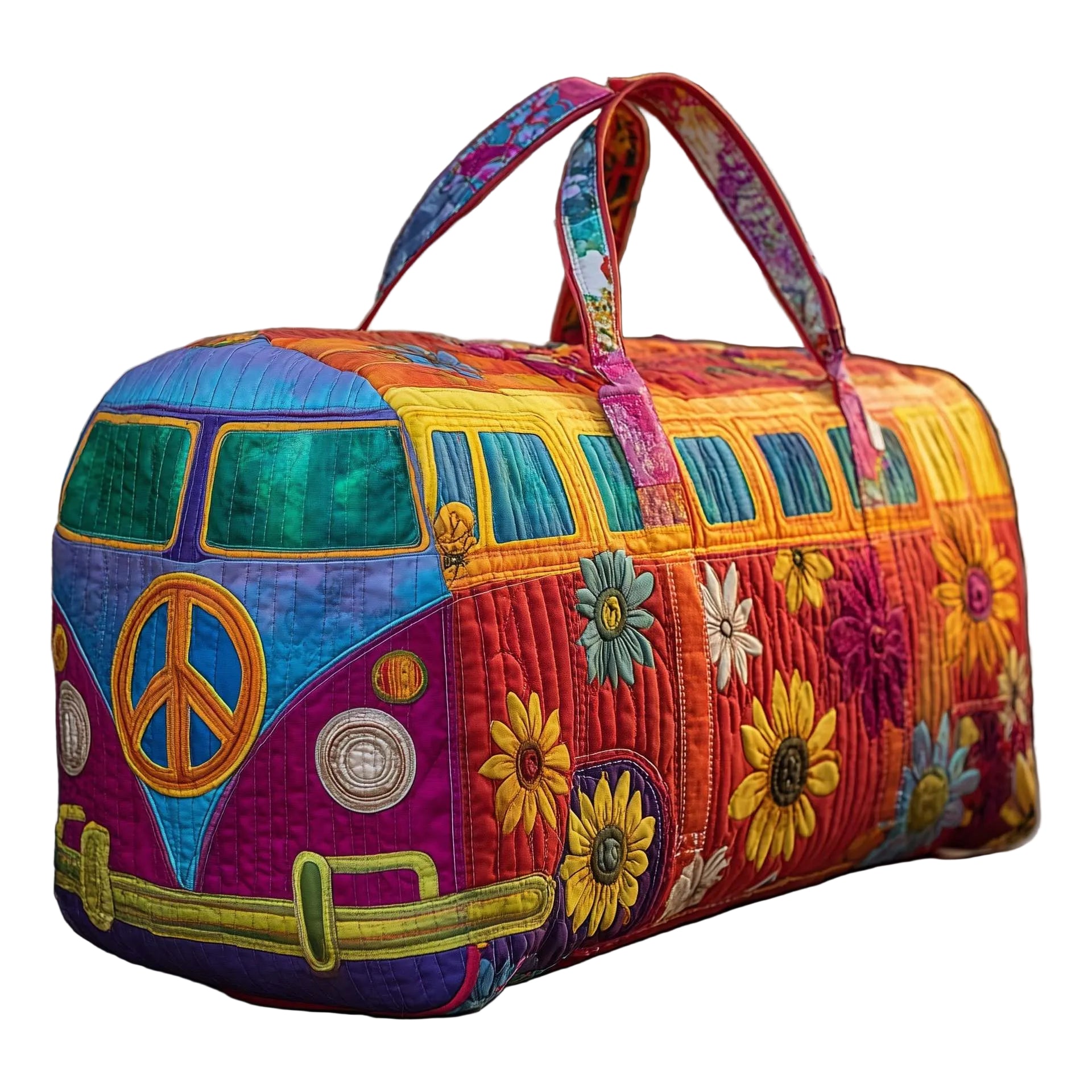 BOLSA DUFFLE ACOLCHADA CON ESTILO HIPPY VAN
