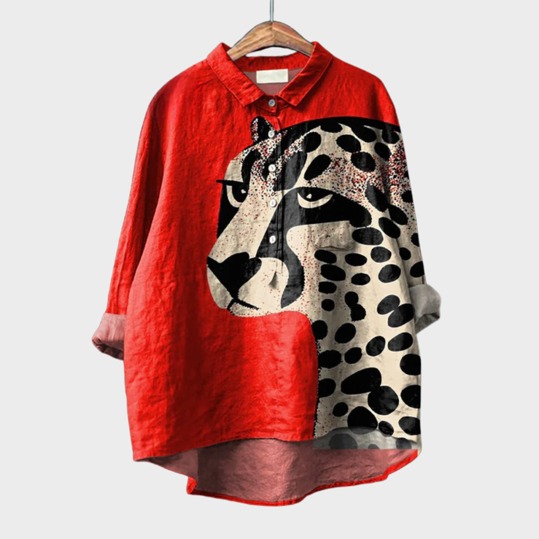 LEOPARD PRINT BLOUSE