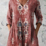 PATTERNED LONG BLOUSE 2