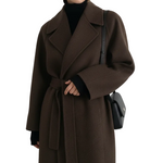 Kaith™ | Elegant Belted Long Coat