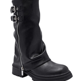 FRONT ZIP MODERN BOOTS
