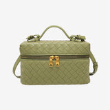 STRUCTURED WOVEN BAG WITH GLOSS FINISH