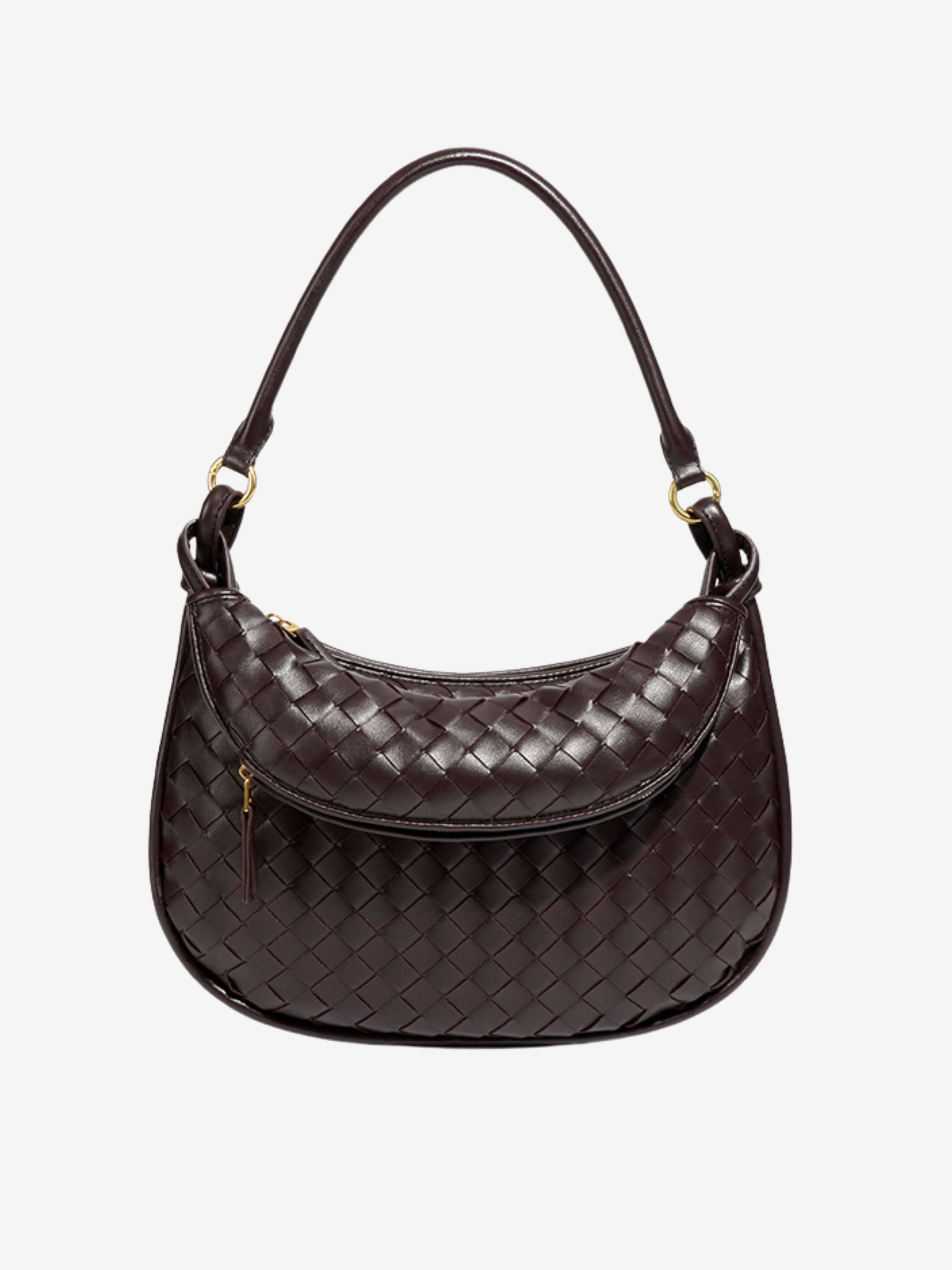 CONVERTIBLE WOVEN SHOULDER BAG