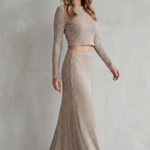 Aubrie – Ribbed Knit Elegance – Two-Piece Lounge Set