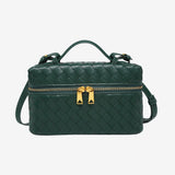 STRUCTURED WOVEN BAG WITH GLOSS FINISH