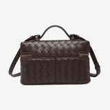 STRUCTURED WOVEN BAG WITH GLOSS FINISH