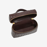 STRUCTURED WOVEN BAG WITH GLOSS FINISH