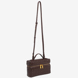STRUCTURED WOVEN BAG WITH GLOSS FINISH