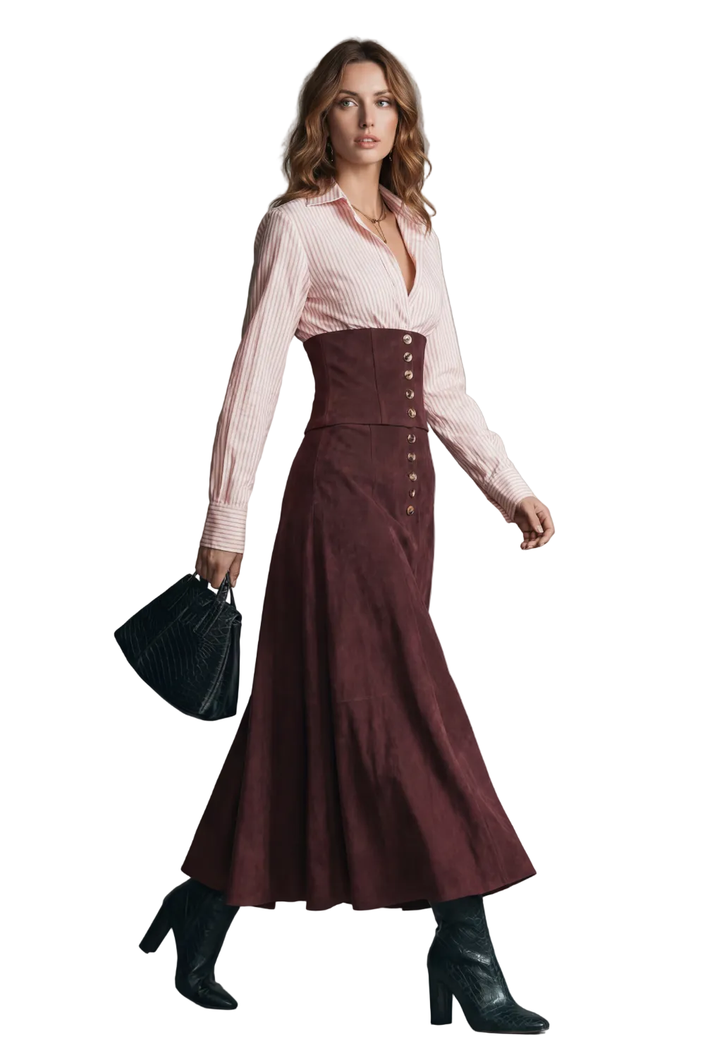 Avelinne – Corset waist silhouette – Maxi dress