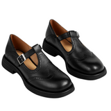 ELEGANT LEATHER MARY JANE SHOES