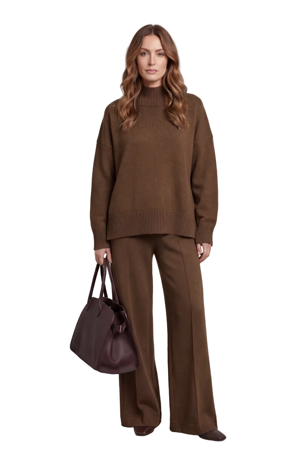 Casavella – Folded collar charm – Knit lounge set