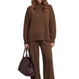 Casavella – Folded collar charm – Knit lounge set