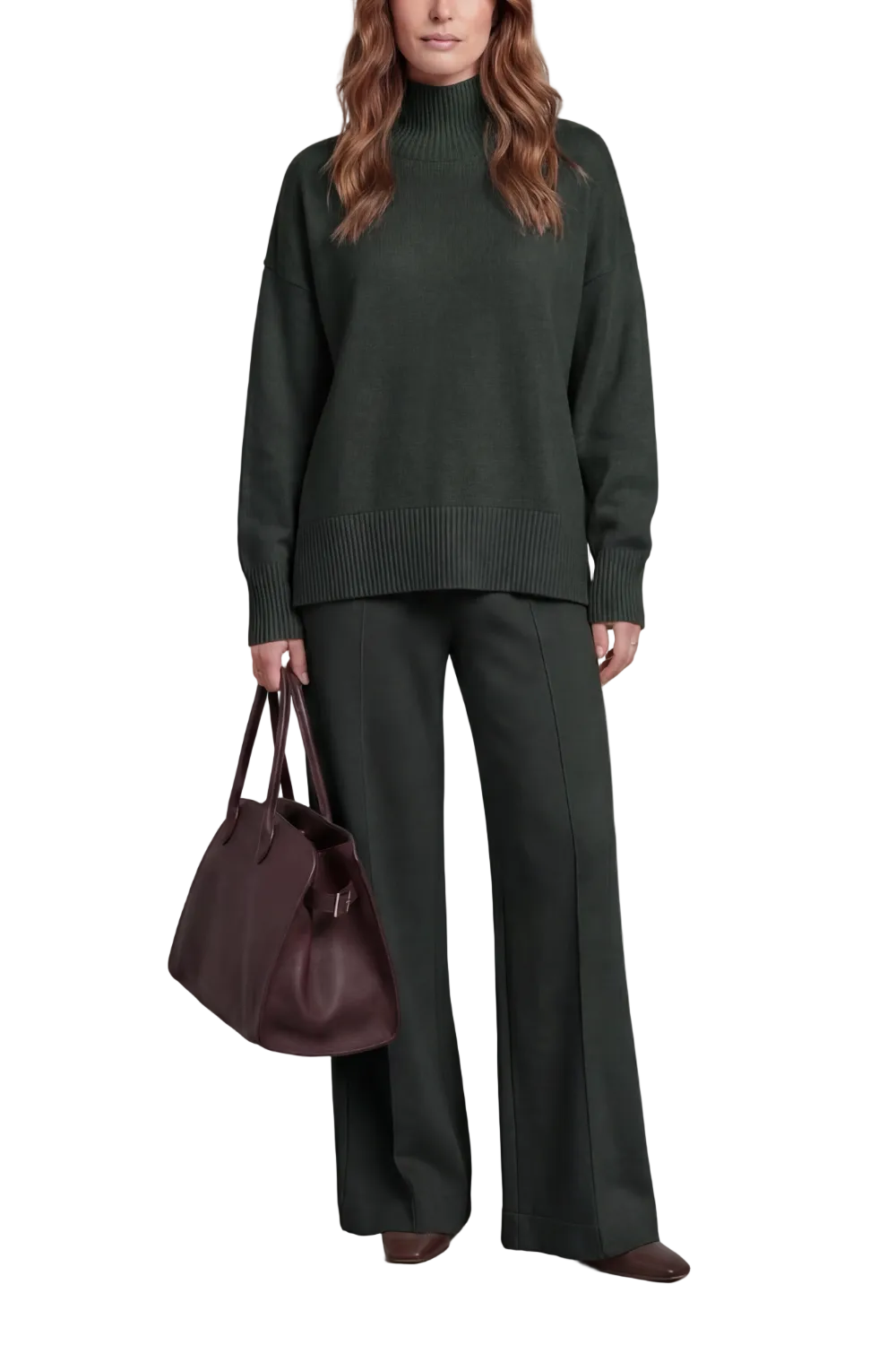 Casavella – Folded collar charm – Knit lounge set