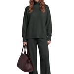 Casavella – Folded collar charm – Knit lounge set