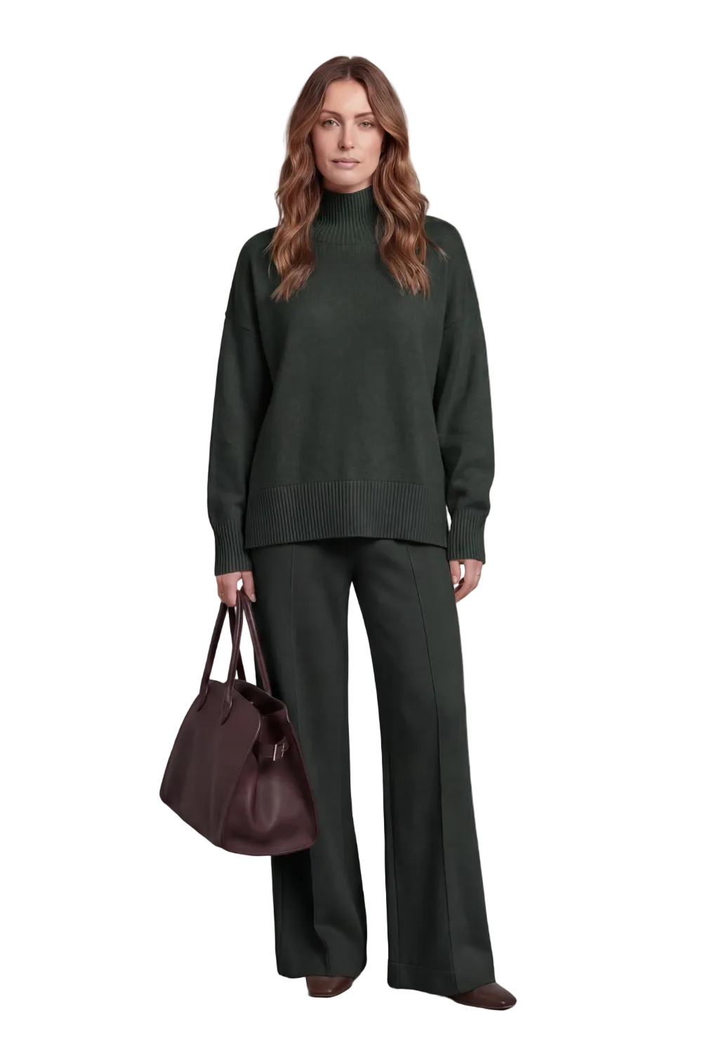 Casavella – Folded collar charm – Knit lounge set