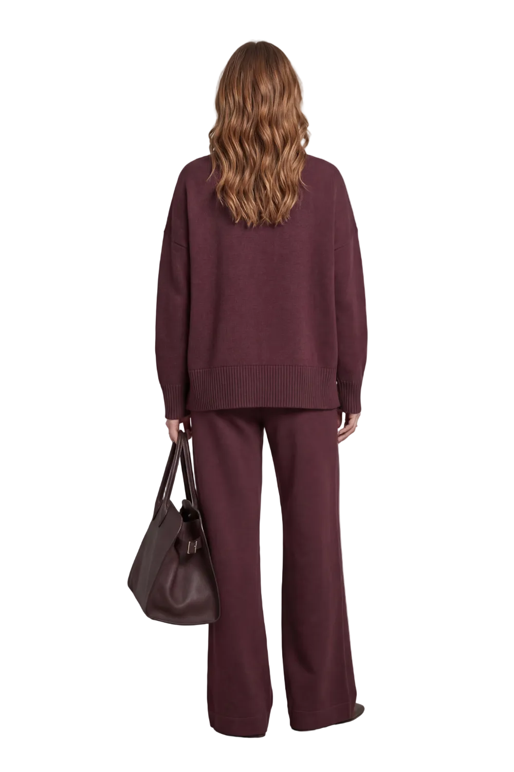 Casavella – Folded collar charm – Knit lounge set