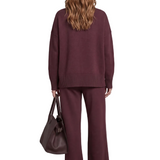 Casavella – Folded collar charm – Knit lounge set