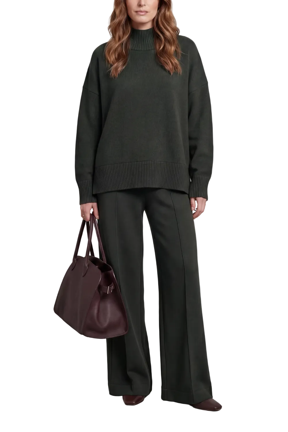 Casavella – Folded collar charm – Knit lounge set