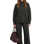 Casavella – Folded collar charm – Knit lounge set