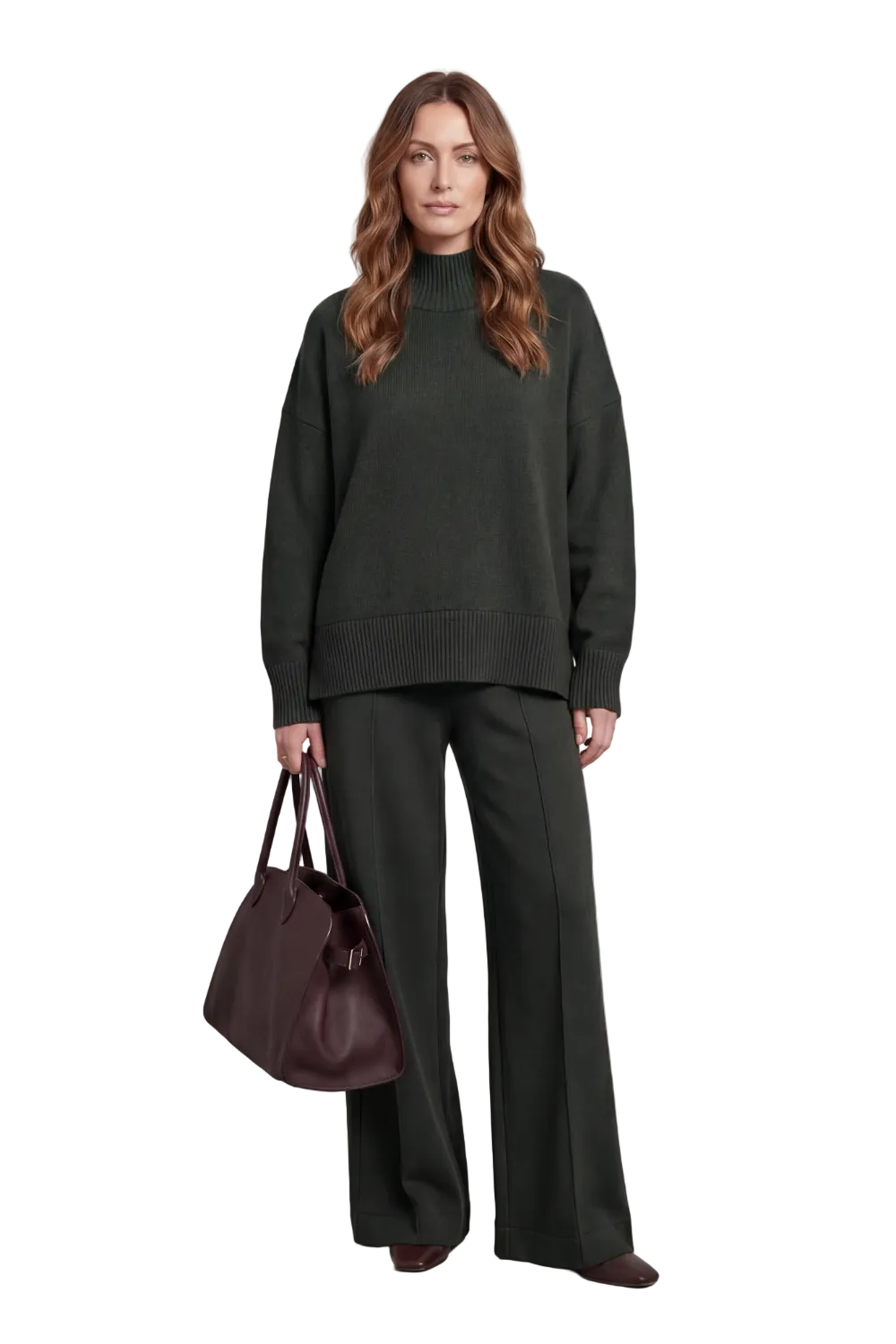 Casavella – Folded collar charm – Knit lounge set