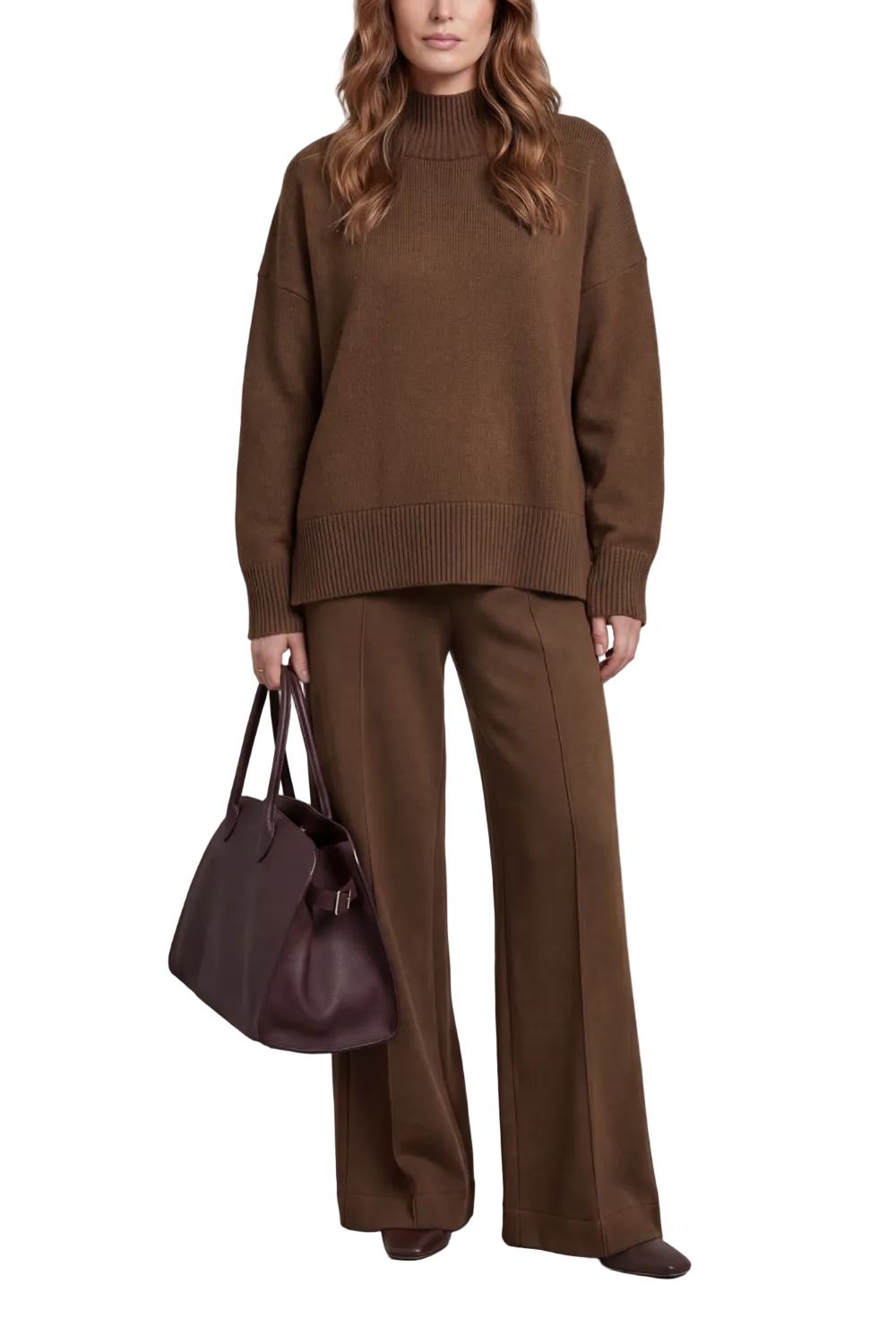 Casavella – Folded collar charm – Knit lounge set