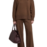 Casavella – Folded collar charm – Knit lounge set