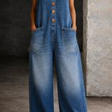VINTAGE WASHED COTTON OVERALLS