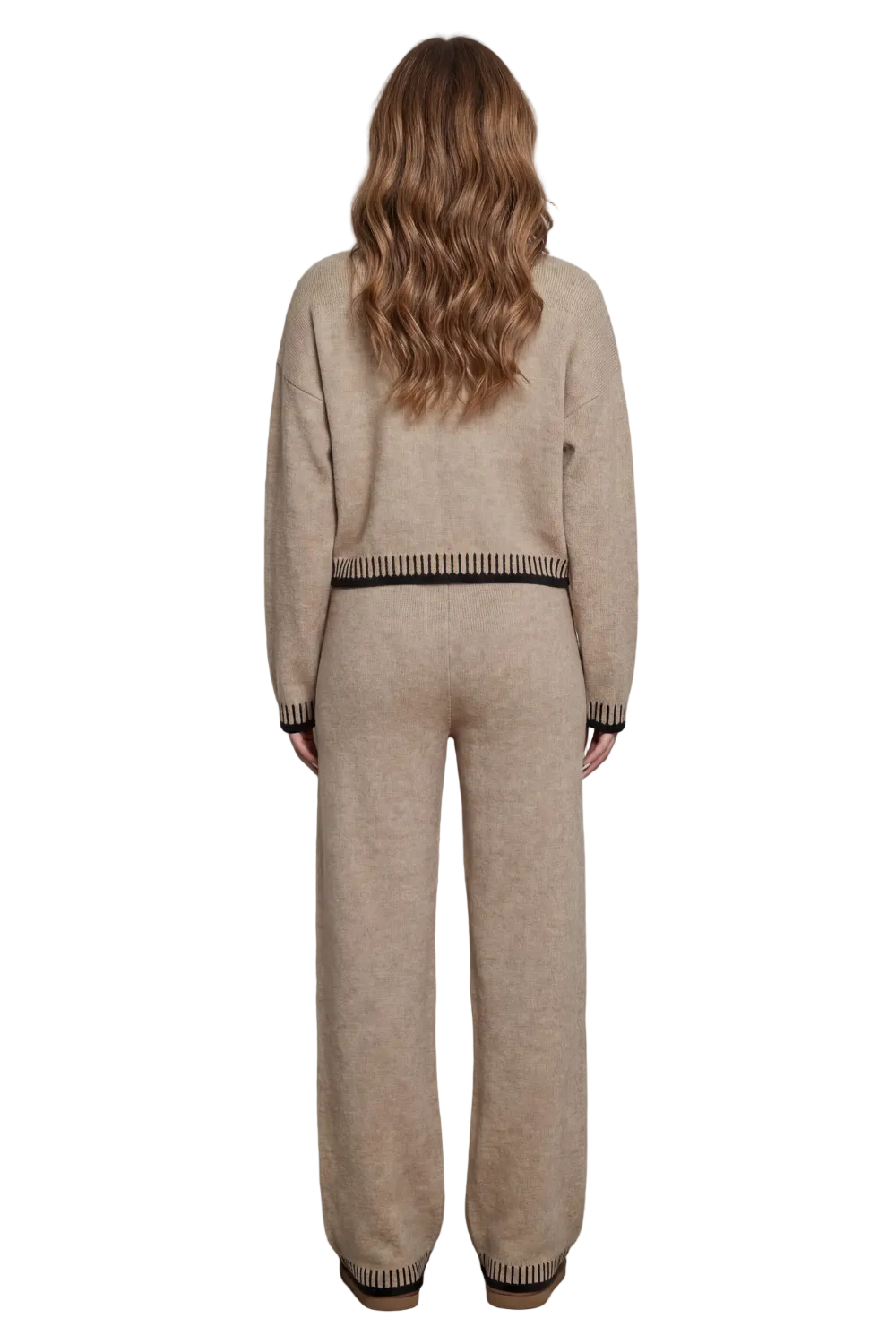 Cerivelle – Contrast trim – Knit loungewear set