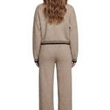Cerivelle – Contrast trim – Knit loungewear set
