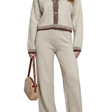 Cerivelle – Contrast trim – Knit loungewear set