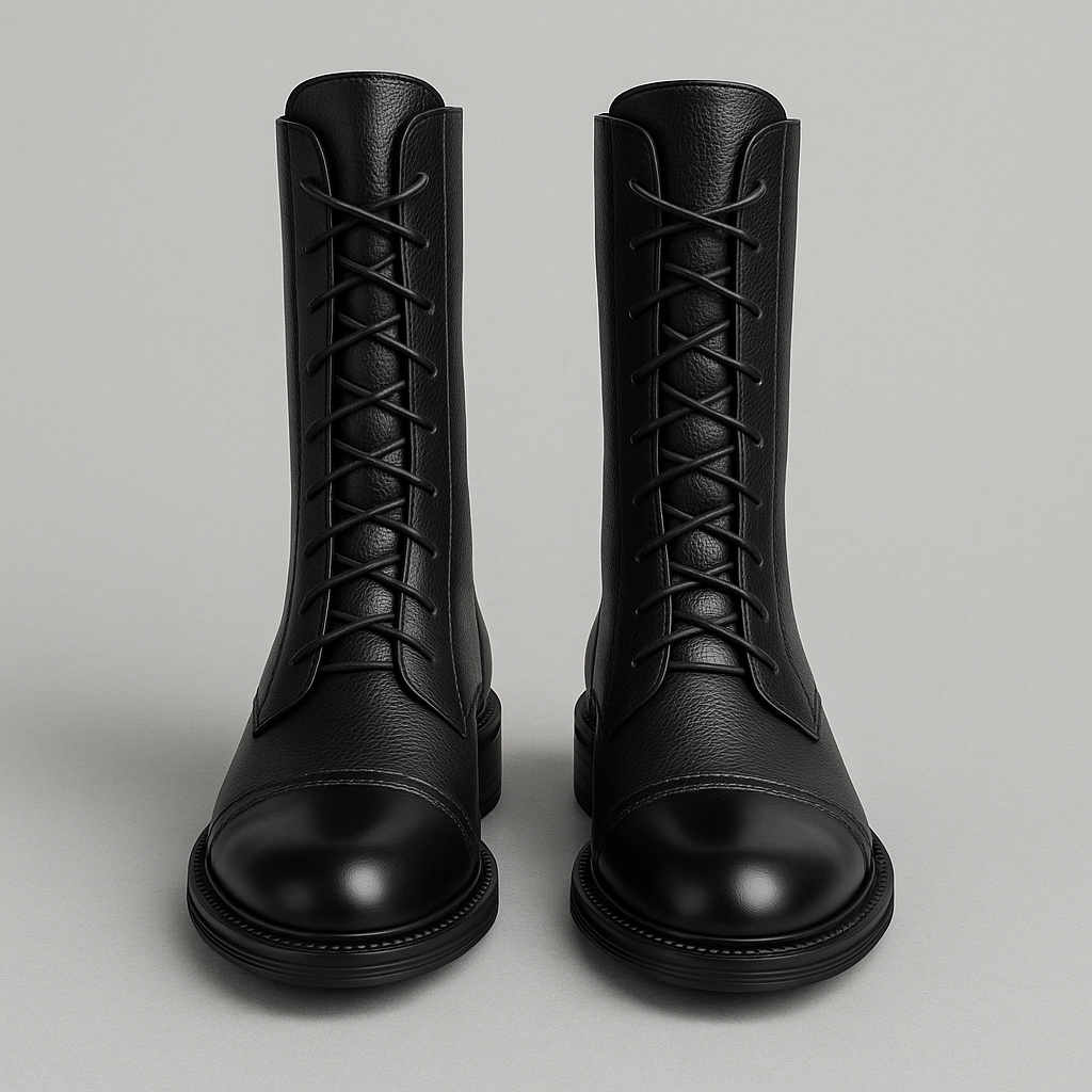 ELEGANT LEATHER ANKLE BOOTS