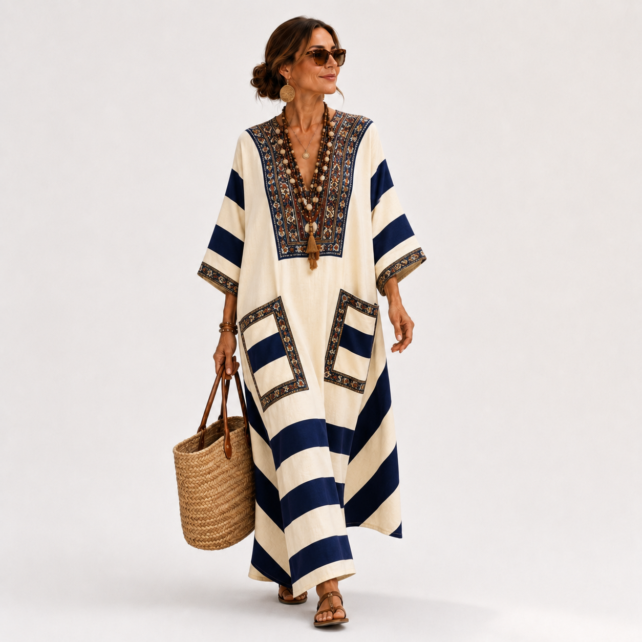 BURGUNDY ETHNIC CAFTAN