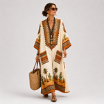 BROWN BOHO CAFTAN