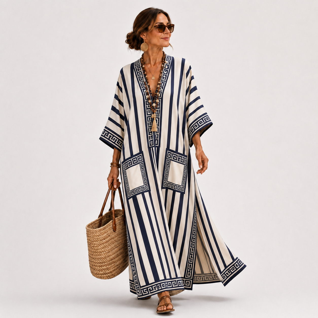 MIDNIGHT BLUE ARTISAN CAFTAN