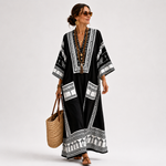 BLACK EMBROIDERED CAFTAN