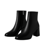 PATENT ANKLE BOOTS