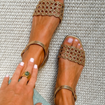 GOLDEN SUMMER CHARM SANDALS