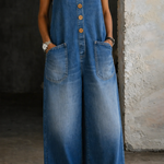 VINTAGE WASHED COTTON OVERALLS