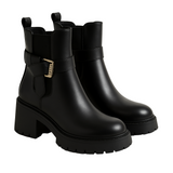 ELEGANT BLACK LEATHER BOOTS