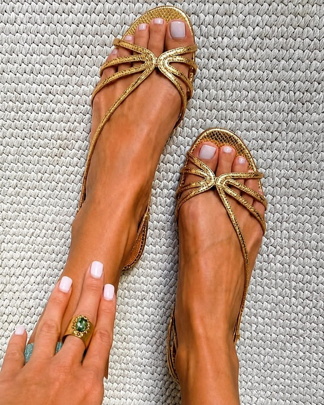 GOLDEN SUMMER ELEGANCE SANDALS