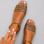 GOLDEN SUMMER CHARM SANDALS
