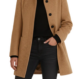 Structured Collar Button-Down Coat – Clean Cut