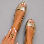 COMFORT CHIC GOLDEN SANDALS
